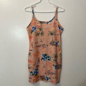 Kowah Hawaiian beach coverup 100% polyester made in USA island vacation cami